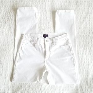 NYDJ Straight Leg White Jeans Size 4 EUC